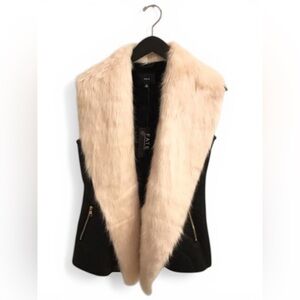 VICI Fate Black Faux Suede & Fur Vest, Medium, NWT
